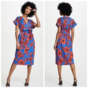 NEW Marissa Webb Luciano Dress in Peony Klein Blue
